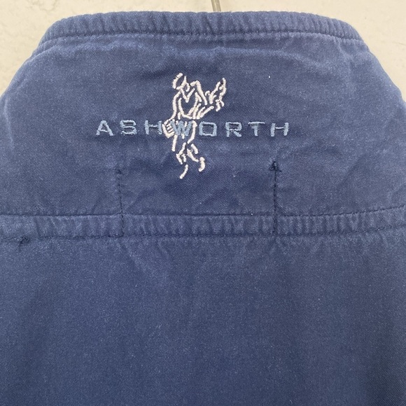 Ashworth Weather Systems Navy Half Zip Windbreaker Jacket with Pockets size XXL - Picture 3 of 7